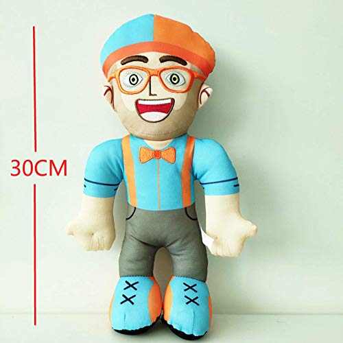 Programa de iluminación en inglés Blippi muñeco de peluche muñeco de peluche regalo de Navidad para niños 30cm