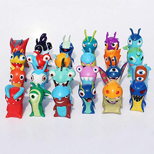 PsWzyze 24 Piezas/Set Slugterra Figuras de acción 5 cm Anime Figuras de acción Juguetes muñecas babosas niños niños niños Juguete