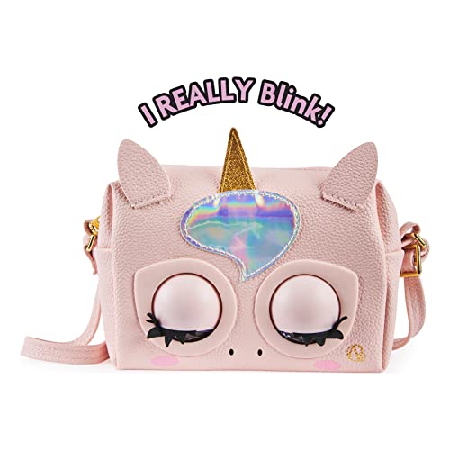 Purse Pets Glamicorn Unicorn - Bolso Interactivo para Mascotas con más de 25 Sonidos y reacciones, Juguetes para niños para niñas de 5 años en adelante