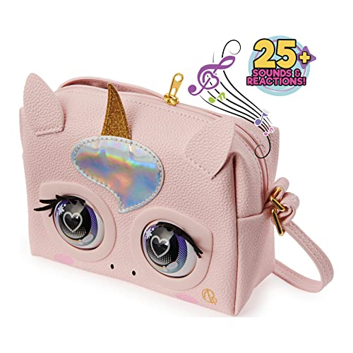 Purse Pets Glamicorn Unicorn - Bolso Interactivo para Mascotas con más de 25 Sonidos y reacciones, Juguetes para niños para niñas de 5 años en adelante