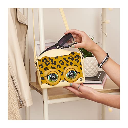 Purse Pets Leoluxe Leopard - Bolso Interactivo para Mascotas con más de 25 Sonidos y reacciones, Juguetes para niños para niñas de 5 años en adelante