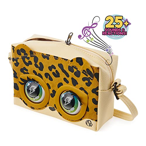 Purse Pets Leoluxe Leopard - Bolso Interactivo para Mascotas con más de 25 Sonidos y reacciones, Juguetes para niños para niñas de 5 años en adelante