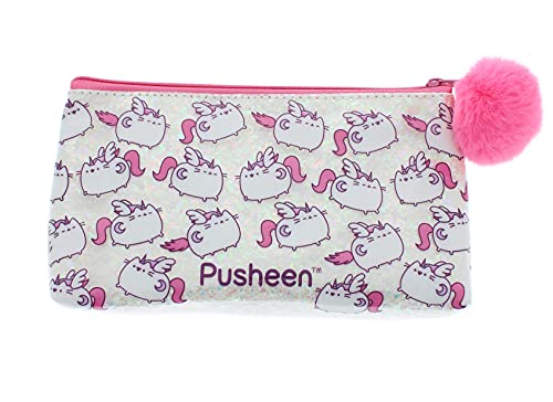 Pusheen Estuche para lápices | Regreso a la escuela | Diseño Super Pusheenicorn | Estuches escolares | Estuche para lápices | Papelería escolar | Estuche para bolígrafos