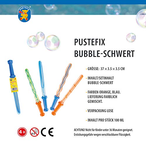 Pustefix 2050481 - Burbujas de jabón Bubble Sword, 100 ml, surtido: modelos aleatorios