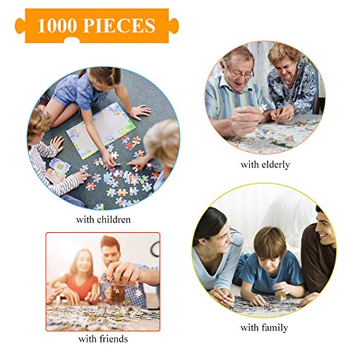 Puzle de 1000 piezas, puzzle para adultos, impossible rompecabezas, colorido juego de habilidad para toda la familia, puzzle para adultos, niña en el mar