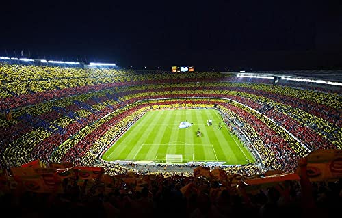 Puzles Adulto De 1000 Piezas, Estadio De Fútbol del FC Barcelona Gran Puzzle De Madera 75X50Cm