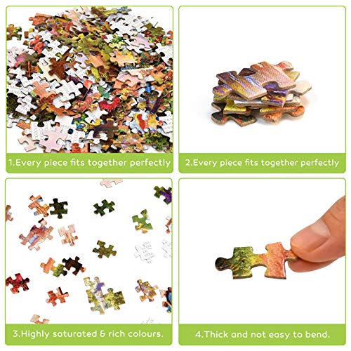 Puzzle 1000 piezasjuego de rompecabezas para niños a partir de 14 años, juguete para niñas, niños y adolescentes