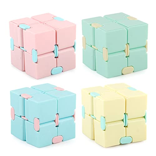 Puzzle Infinity Cube Fidget Toy Macaron Color Matching Mate Juguete Durable Exquisito Descompresión Juguete Todas las Edades Cubo Infinito Fidget Juguete Barato Envío Gratis