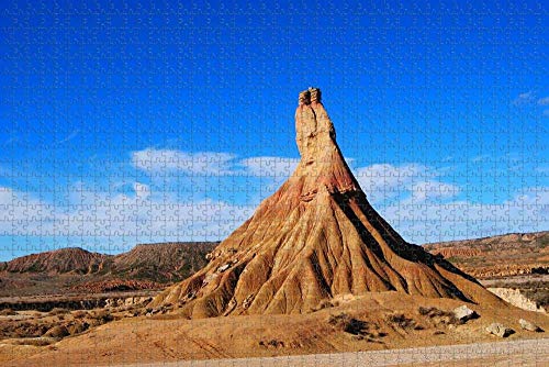 Puzzle para Adultos España Bardenas Pamplona Puzzle 1000 Piezas Recuerdo de Viaje de Madera