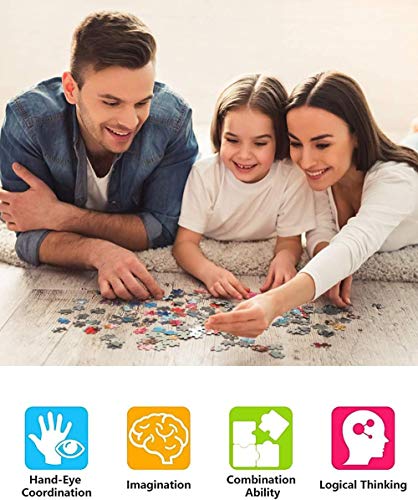 Puzzles para Adultos Puzzle 500 Piezas De Madera Rompecabezas La Madre Y El Niño Tigre Jugando En El Tronco De Un Árbol Rompecabezas De Piso Juego De Rompecabezas Y Juego Familiar