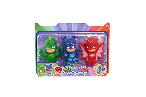 Pyjamasques- 3 Figuras de aspersor de baño (GIOCHI PREZIOSI PJM11)