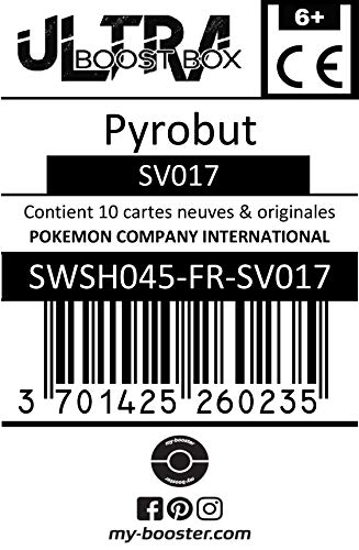 Pyrobut (Cinderace) SV017 Shiny Variocolor - Ultraboost X Epée et Bouclier 4.5 Destinées Radieuses - Box de 10 Cartas Pokémon Francés