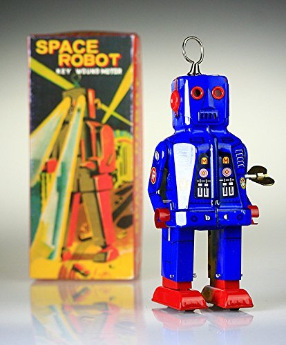 PYXEL STUDIO Ms403 Blue Tin Toy Espacio Robot.It Sparks Yoshiya Sparky acción Integral Reproducción de la Vendimia