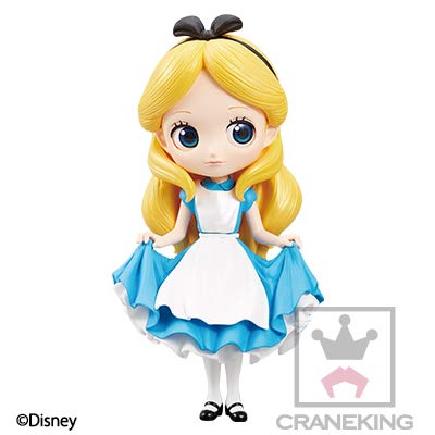 Q Posket Disney Characters Alice in Wonderland Figure Alice Alicia en el país de Las Maravillas QPosket Princesas Aurora Ariel Rapunzel Belle Jasmin Biancaneve Alice