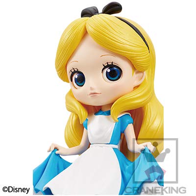 Q Posket Disney Characters Alice in Wonderland Figure Alice Alicia en el país de Las Maravillas QPosket Princesas Aurora Ariel Rapunzel Belle Jasmin Biancaneve Alice