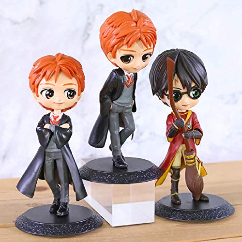 Q Posket Dolls Fred George Weasley Daniel Radcliffe PVC Figura Modelo 3 Piezas Juguete Brinquedo