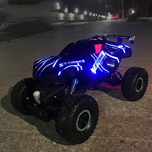 QHYZRV 4WD Vehículo Todoterreno Iluminación Fresca Eléctrico Inalámbrico RC Coche Un botón Spray Escalada Coche Deriva Truco Niño Regalo de cumpleaños Super Almacenamiento Simulación Escape