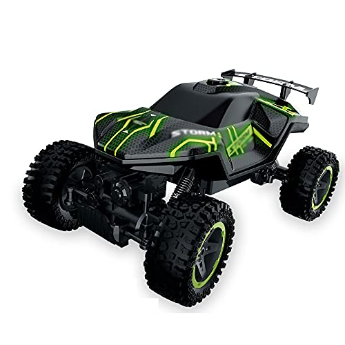 QHYZRV 4WD Vehículo Todoterreno Iluminación Fresca Eléctrico Inalámbrico RC Coche Un botón Spray Escalada Coche Deriva Truco Niño Regalo de cumpleaños Super Almacenamiento Simulación Escape