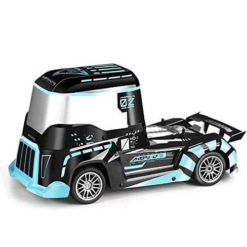 QHYZRV Control Remoto de 2,4 GHz, Coche RC Todo Terreno a Escala 1:10, vehículo eléctrico 4WD de Alta Velocidad con camión Todoterreno 4X4 Vehículo Todoterreno 4WD con Luces Frescas en la