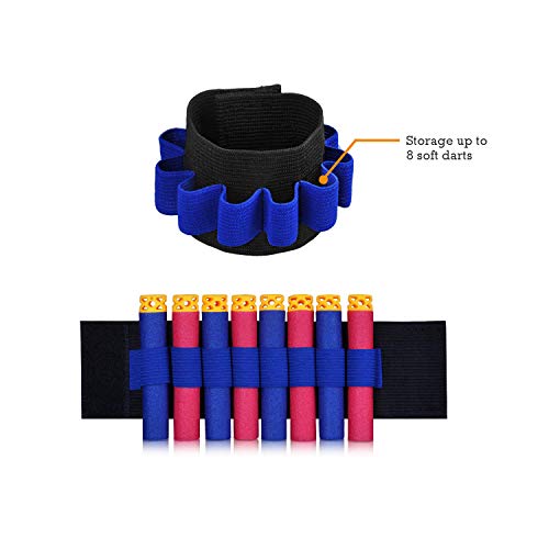 QiyuanLS Kit de Chaleco táctico para niños de 35 Piezas - Kit de Chaleco táctico para niños Elite Balas de Espuma para N-Strike Elite Series con 30 Dardos de Recarga + 1 Clip de Recarga