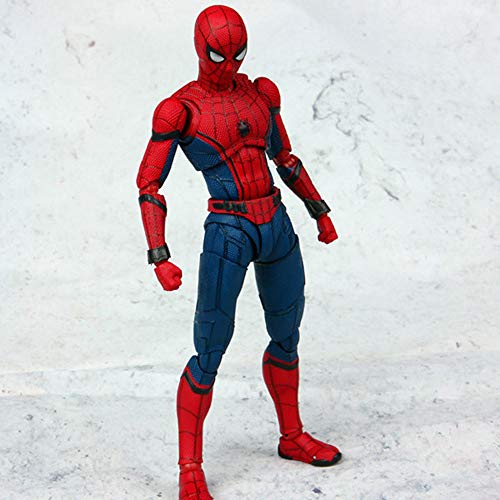 Qiyun Llanta Spider Man Homecoming The Spiderman Action PVC Figuras de colección Model Toy 15 cm -