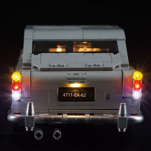 QJXF Juego De Luces USB Compatible con Lego Experto Creador De James Bond, El Aston Martin DB5, LED Light Kit De (James Bond Aston Martin DB5) De Bloques De Creación De Modelos (No Incluido Modelo)