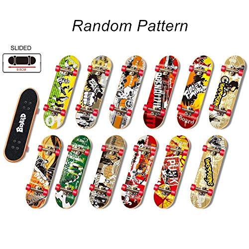 QNFY Mini Monopatín de Dedo Finger Skateboard con Juegos de Accesorios de Rampa Diapasón de Juguete Ultimate Parks Training Props Regalo de Cumpleaños para Niños (C)