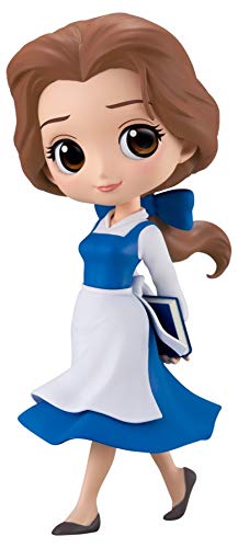 Qposket - Banpresto Figura Colección Belle 14cm Vestido Campesino Azul - La Bella y la Bestia Beauty Beast - Disney Characters Country Style - Versión A