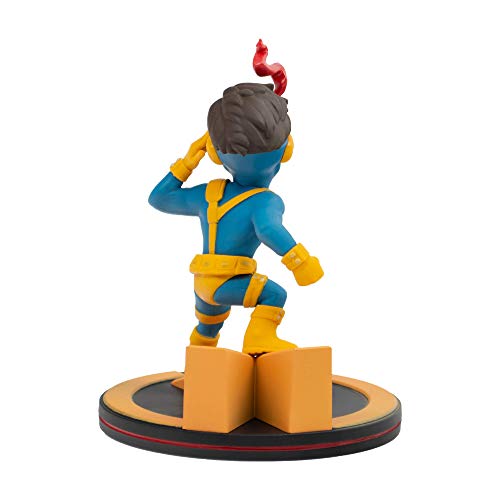 Quantum Mechanix- Figura Qfig X-Men Cyclops, Marvel, Color Yellow, Blue (MVL-0047)