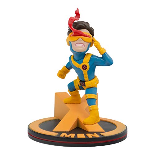 Quantum Mechanix- Figura Qfig X-Men Cyclops, Marvel, Color Yellow, Blue (MVL-0047)