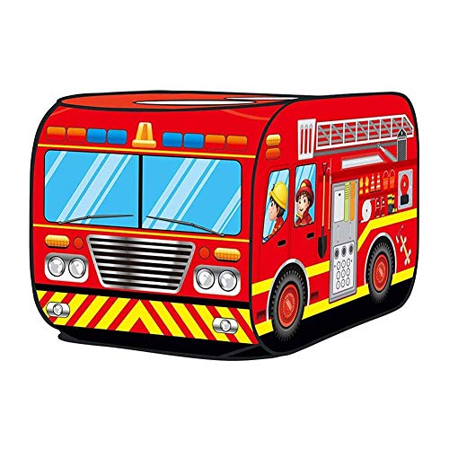 QULONG Tienda de campaña para niños, Juguete Plegable, Tela de casa de Juegos, camión de Bomberos, Coche de policía, Juego de casa, autobús, Madre, Juego Familiar