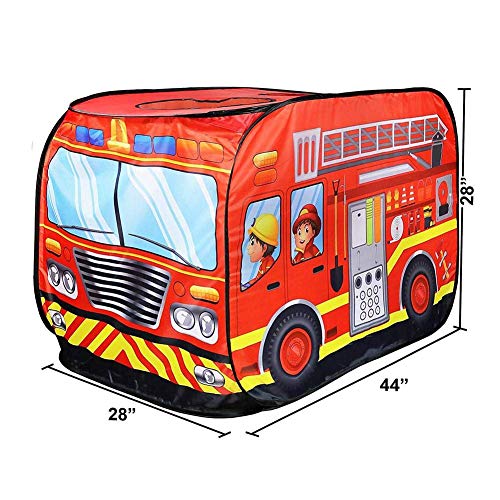 QULONG Tienda de campaña para niños, Juguete Plegable, Tela de casa de Juegos, camión de Bomberos, Coche de policía, Juego de casa, autobús, Madre, Juego Familiar