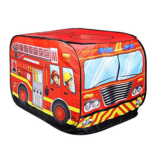 QULONG Tienda de campaña para niños, Juguete Plegable, Tela de casa de Juegos, camión de Bomberos, Coche de policía, Juego de casa, autobús, Madre, Juego Familiar