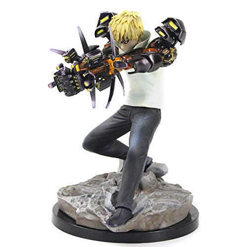 Qwead Figura De Acción De Los Incineradores De Anime One Punch Man Genos De 15 Cm, Figuras De Coleccionista De PVC Saitama, Modelo De Muñeca De Juguete, Regalos De 15 Cm