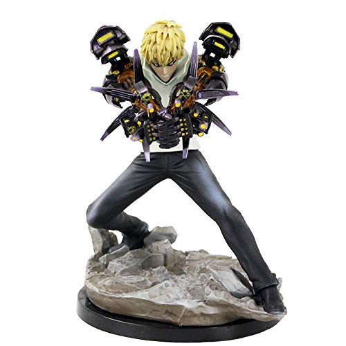 Qwead Figura De Acción De Los Incineradores De Anime One Punch Man Genos De 15 Cm, Figuras De Coleccionista De PVC Saitama, Modelo De Muñeca De Juguete, Regalos De 15 Cm