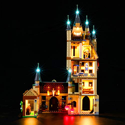 QZPM Conjunto De Luces (Harry Potter Torre De Astronomía De Hogwarts) Modelo De Construcción De Bloques, Kit De Luz LED Compatible con Lego 75969 (NO Incluido En El Modelo)