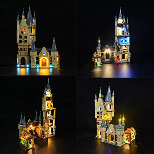 QZPM Conjunto De Luces (Harry Potter Torre De Astronomía De Hogwarts) Modelo De Construcción De Bloques, Kit De Luz LED Compatible con Lego 75969 (NO Incluido En El Modelo)