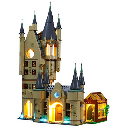 QZPM Conjunto De Luces (Harry Potter Torre De Astronomía De Hogwarts) Modelo De Construcción De Bloques, Kit De Luz LED Compatible con Lego 75969 (NO Incluido En El Modelo)