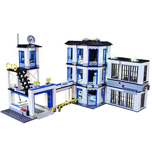 QZPM Conjunto De Luces (Sede De La Policía De La Ciudad) Modelo De Construcción De Bloques Kit De Luz LED Compatible con Lego 60141 (NO Incluido En El Modelo)