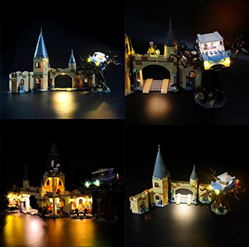 QZPM Kit De Iluminación Led para (Harry Potter - Sauce Boxeador De Hogwarts) Compatible con Ladrillos De Construcción Lego Modelo 75953-Juego De Legos No Incluido