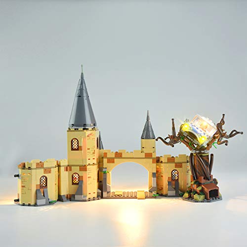 QZPM Kit De Iluminación Led para (Harry Potter - Sauce Boxeador De Hogwarts) Compatible con Ladrillos De Construcción Lego Modelo 75953-Juego De Legos No Incluido