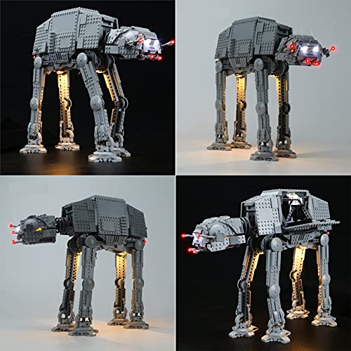 QZPM Kit De Iluminación Led para Lego Star Wars At-At Walker Compatible con Ladrillos De Construcción Modelo 75288 (Juego De Legos No Incluido)