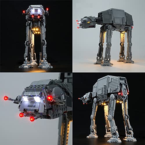 QZPM Kit De Iluminación Led para Lego Star Wars At-At Walker Compatible con Ladrillos De Construcción Modelo 75288 (Juego De Legos No Incluido)