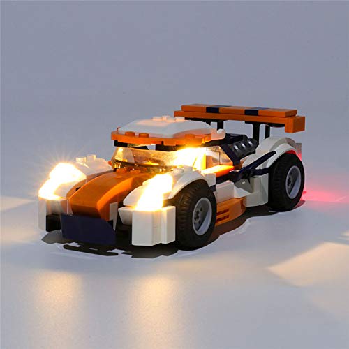 QZPM Kit De Luces para Lego (Creator Deportivo De Competición Sunset) Modelo, Kit De Iluminación Led Light Kit Compatible con Lego 31089 (Juego De Legos No Incluido)