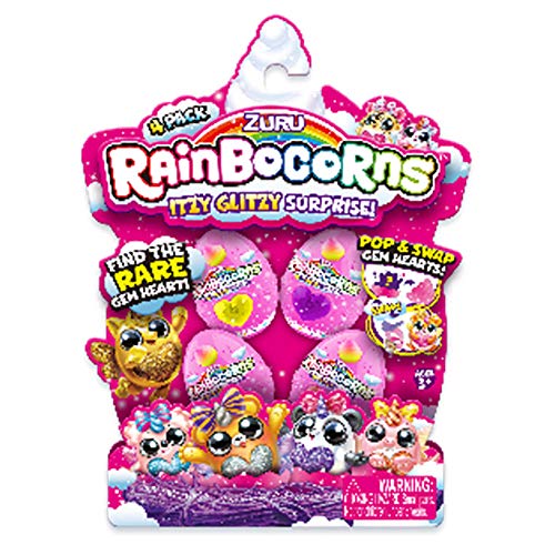 Rainbocorns- Mini Pack 4 Figuras Juguete (Concentra 9208)