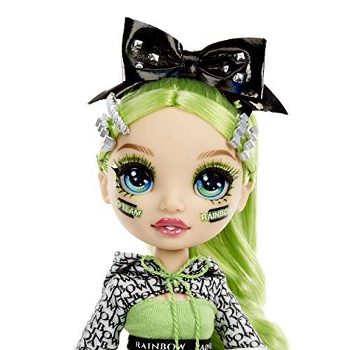 Rainbow High Cheer Muñeca de Moda - Vestidos Elegantes, Pompón y Muñeca Animadora Jade Hunter, Muñeca de Moda en Verde - Serie Rainbow High Cheer - Regalo Perfecto para Niñas a Partir de 6 Años