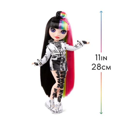 Rainbow High Collector Muñeca de Moda Jett Dawson-con Pelo Multicolor y Caja de edición Limitada de 28cm-Incluye Ropa, Accesorios y más-Edad: 6+ años (576761)