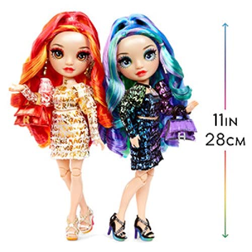 Rainbow High Edición Especial Twins Laurel y Holly DE'VIOUS Paquete de 2-Muñecas de Moda arcoíris-Incluye Ropa, Accesorios y más-Coleccionable-Edad: 6+ años, Color (577553C3)