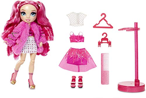 Rainbow High Muñeca de Moda Stella Monroe - Muñeca en Rosa, Conjuntos Elegantes, Accesorios y Soporte para Muñecas - Rainbow High Serie 2 - Regalo Perfecto para Niñas a Partir de 6 Años