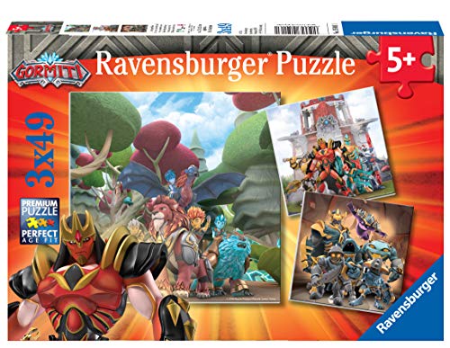 Ravensburger-05016 1 Gormiti, Multicolor, 3 x 49 piezas (5016)